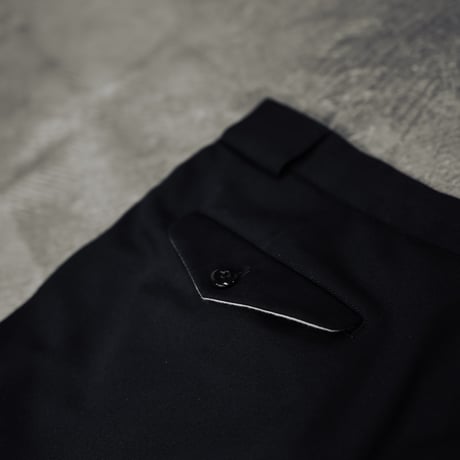 [anytee classics] Officer Pants_Black Gabardine