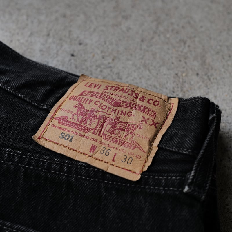 W36 L30］Levi's 501_Sulfur Black_no.10 | anytee