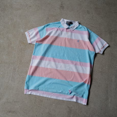 ［L］POLO SHIRT_MADE IN USA_80-90s vintage_no.9