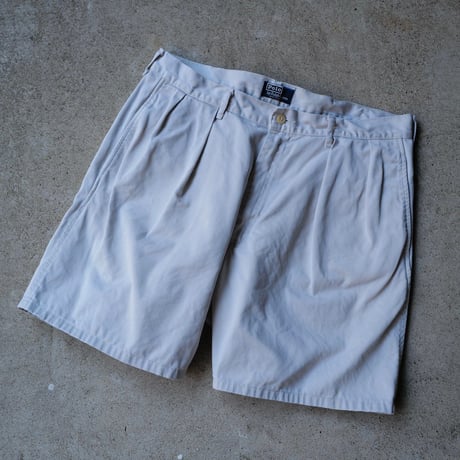 [W36] POLO CHINO SHORTS 2tuck_80-90s vintage