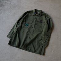 ［16 1/2 XL fit］USAIRFORCE Olive Green "BIG" Shirt_no.00