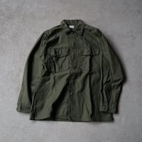 ［L (15 1/2)］USARMY Olive Green Shirts_Cotton100_deadstock_no.6