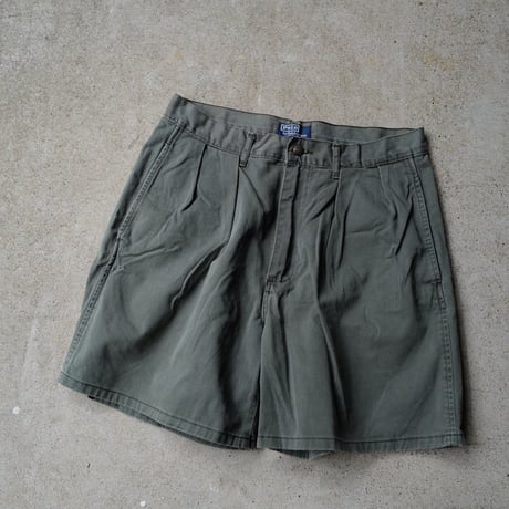 [W31] POLO CHINO SHORTS 2tuck_80-90s vintage_no.1