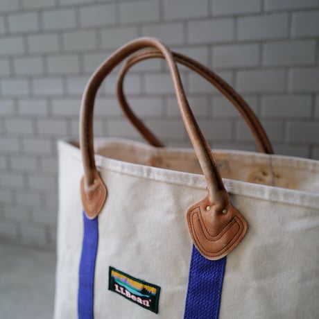 L.L.Bean_TOTE BAG_ leather handle model_ 1980s vintage