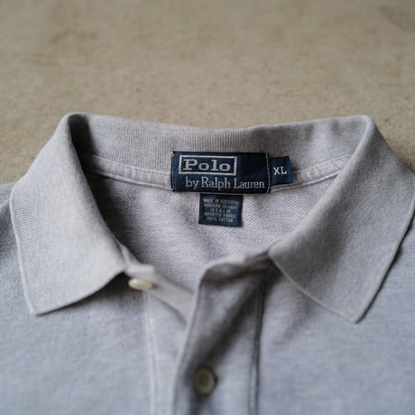 ［XL］POLO SHIRT_MADE IN USA_80-90s vintage_no.