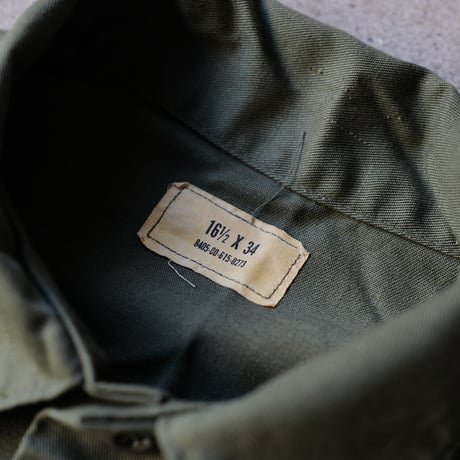［16 1/2 XL fit］USARMY Olive Green "BIG" Shirt_deadstock_no.7