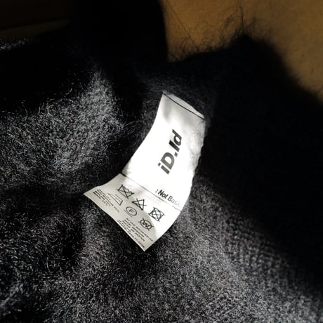 Kid Mohair Cardigan "Military Black"