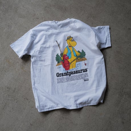 ［XL］Granpa Saurus Tee_80-90s vintage