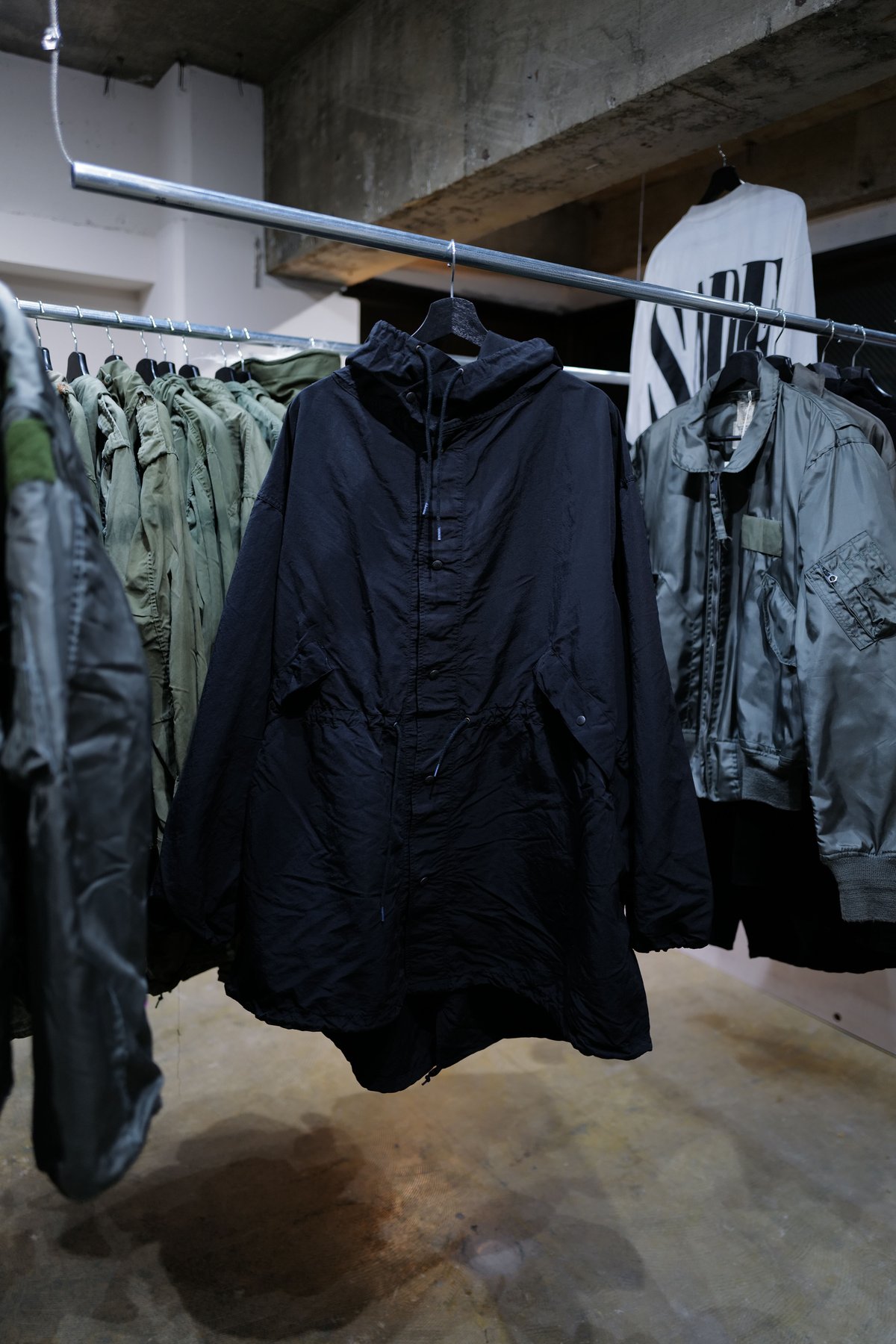 M］Super Black_usarmy nylon parka | anytee