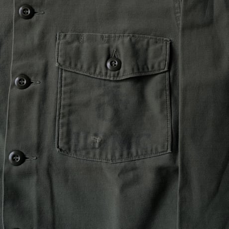 ［L (15 1/2)］USAMC Olive Green Shirts_Cotton100_no.4