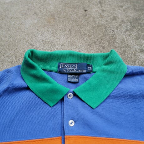 ［XL］POLO SHIRT_MADE IN USA_80-90s vintage_no.11