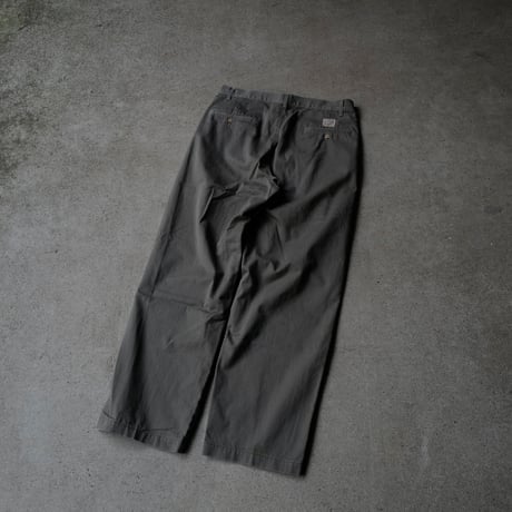 ［W34 L30］VINTAGE POLO CHINO 2tuck PANTS_Military Olive_no.4