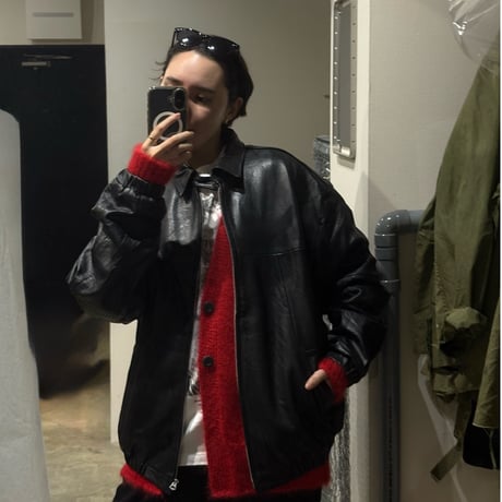 ［11月下旬お届け再販分］Fragments of Vintage Leather_Zip-up Jacket