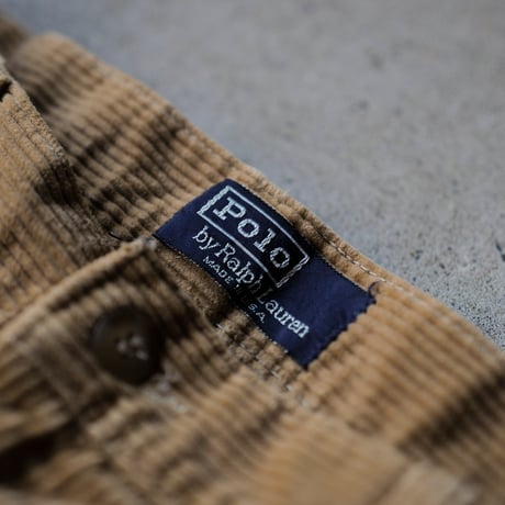 [W32 L31] VINTAGE POLO CORDUROY 2tuck PANTS_no.2