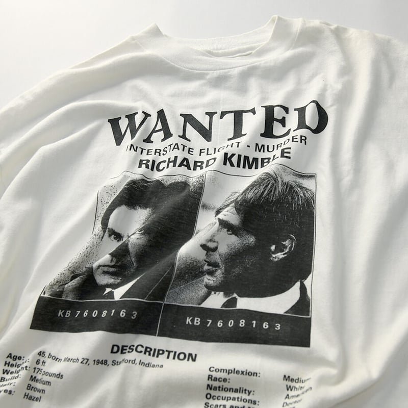 運賃込み】映画 古着 Tシャツ 逃亡者 THE FUGITIVE サイズL -