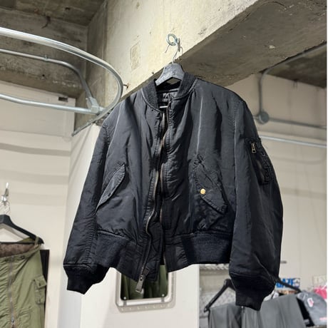 "Super Black" Shrink MA-1_Black Rib