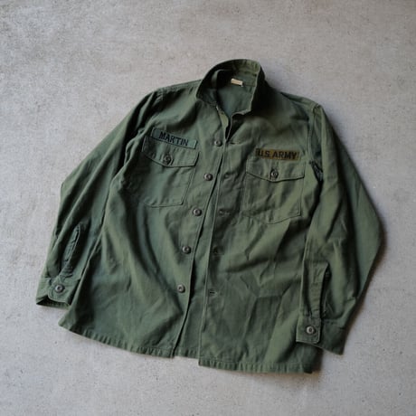 ［15( 1/2) L fit］USARMY Olive Green Shirts_Cotton 100_no.8