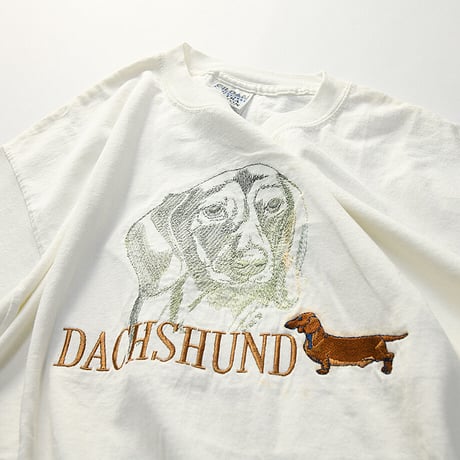 ［XL］Dog Tee_90s vintage_made in Canada
