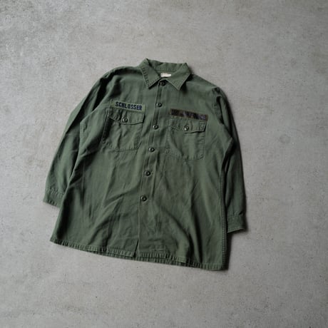 ［16 ( 1/2)］US AIR FORCE Olive Green Shirts_Cotton 100_no.24