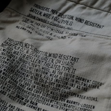 ［M-Regular］USARMY M-51 Trousers_deadstock_no.44