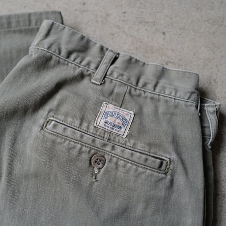 [W34 L30] POLO CHINO 2tuck PANTS_90s vintage_no.7