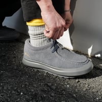 Comfort Rib Pile Socks_Gray×Yellow