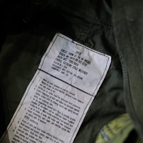 ［L］m65 parka_fullset_1980's_deadstock_no.10