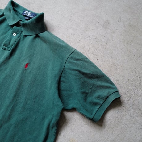 ［L］POLO SHIRT_MADE IN USA_80-90s vintage