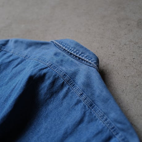 ［L］POLO Metal Button Denim SHIRTS_90s vintage
