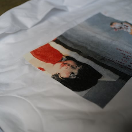 [anytee classics] Girls' Photo Long Tee_Red rib