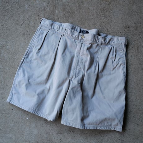 [W40] POLO CHINO SHORTS 2tuck_80-90s vintage