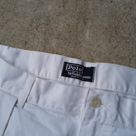 [W38] POLO CHINO SHORTS 2tuck_80-90s vintage_no.29