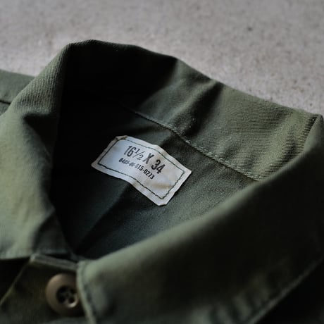 ［16 1/2 XL fit］USAIRFORE Olive Green "BIG" Shirt_deadstock_no.9