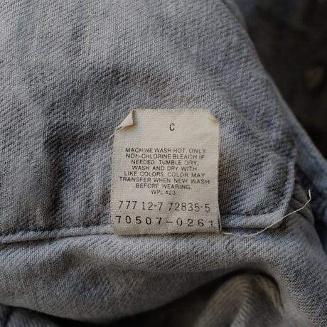 ［XL］Levi's Denim Jacet Acid Wash Gray