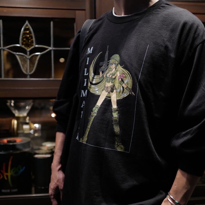 ミリマニア ブラック ロンTee | anytee