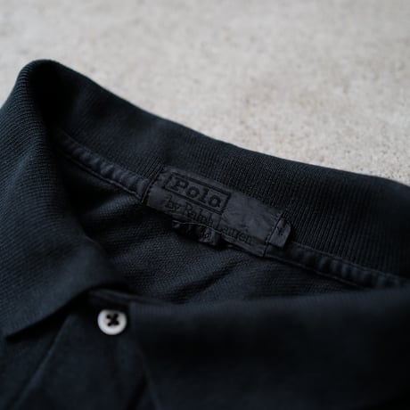 ［XL］Super Black_VINTAGE POLO SHIRT_made in USA_no.08