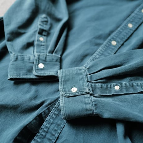 ［XL］PIGMENT DYED SHIRT_J.CREW _80-90s vintage_no.12