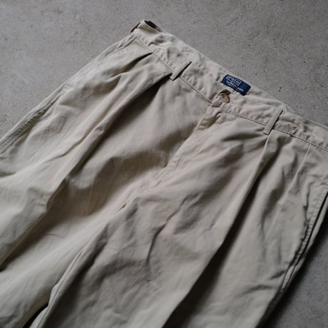 [W38 L30] POLO CHINO 2tuck_MADE IN USA_80-90s vintage_no.6