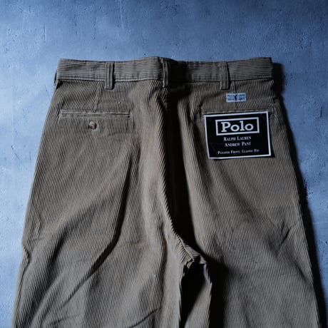 [W33 L29] POLO CHINO CORDUROY PANTS 2tuck_90s vintage