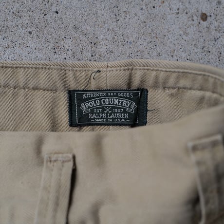 [W32] POLO COUNTRY Cargo Shorts_MADE IN USA_80-90s vintage