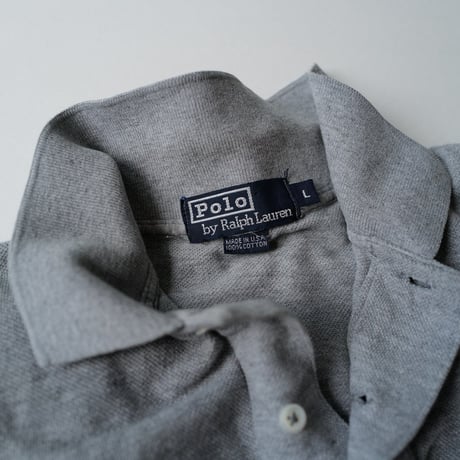 ［L］POLO SHIRT_MADE IN USA_80-90s vintage