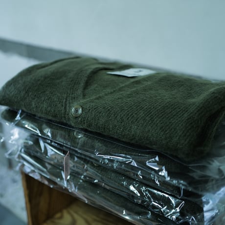 Kid Mohair Cardigan "Military Green"
