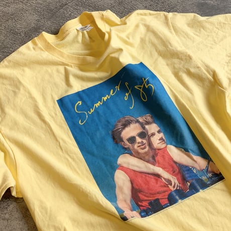 "Summer of 85 × anytee" 映画公式 限定イエローTEE