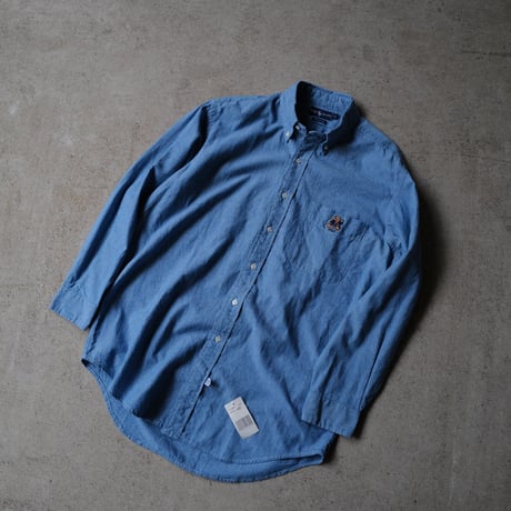 ［L］POLO Bear Chambray SHIRTS_deadstock_90s vintage