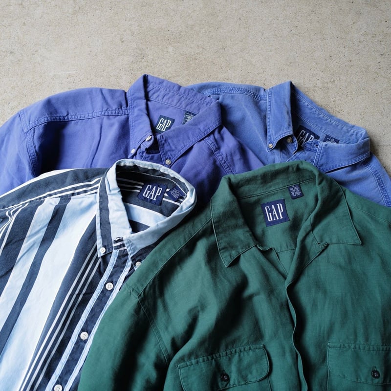【こたさん専用】00年代 OLD GAP オールドギャップ ガチャポケ XL］Old Gap shirts_made in Hong Kong_90s vintag