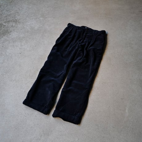 [W31 L27] VINTAGE POLO CORDUROY 2tuck PANTS_no.1