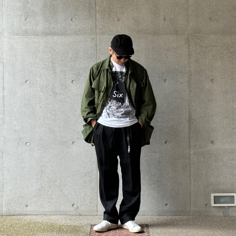 anytee classics] Officer Pants_Black Gabardine