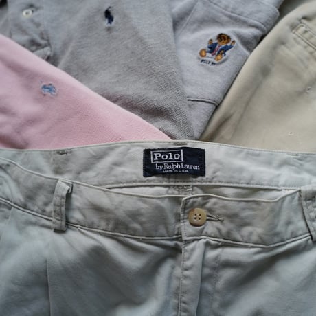 ［L］POLO SHIRT_MADE IN USA_80-90s vintage