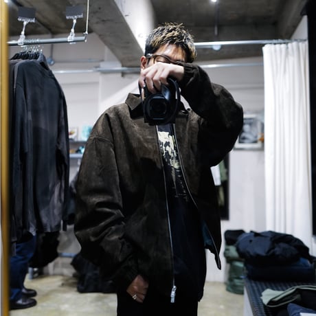 ［11月中旬お届け再販分］Suede Jacket with Turquoise Lining