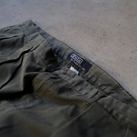 [W40 L30] VINTAGE POLO CHINO 2tuck Pants_no.6